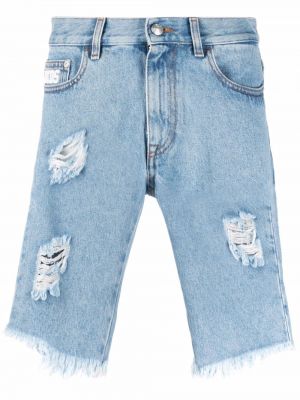 Nødlidende jeans-shorts Gcds blå