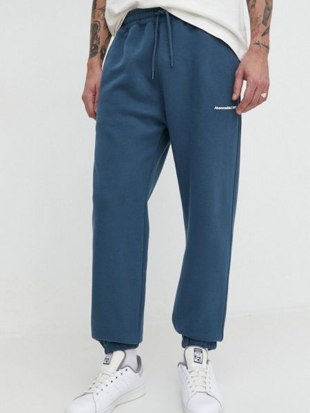 Pantaloni sport Abercrombie & Fitch albastru
