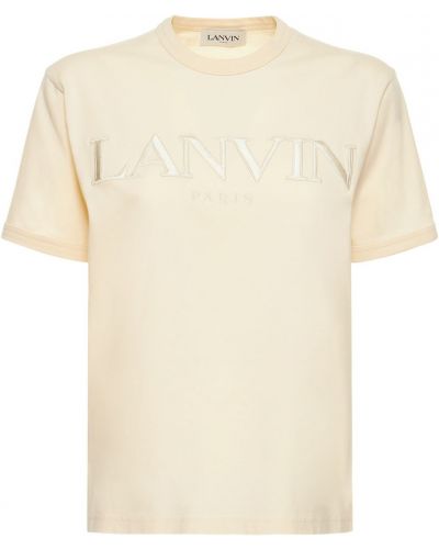 Памучна тениска от джърси Lanvin