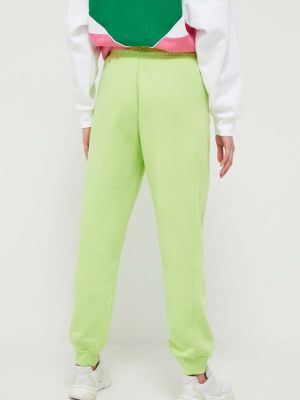 Sportovní kalhoty s aplikacemi Adidas zelené