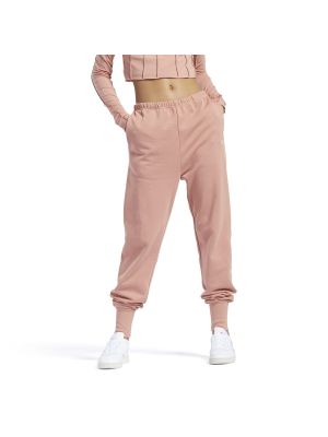Sportovní kalhoty Reebok růžové