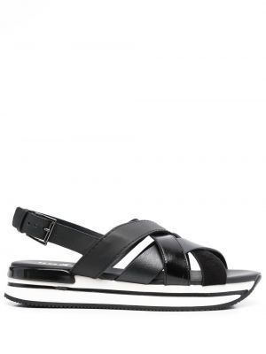 Slingback sandaler med reim Hogan svart