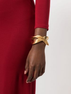 Bracelet à imprimé Saint Laurent doré