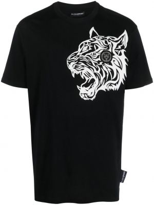 Raštuotas sportiniai marškinėliai su tigro raštu Plein Sport