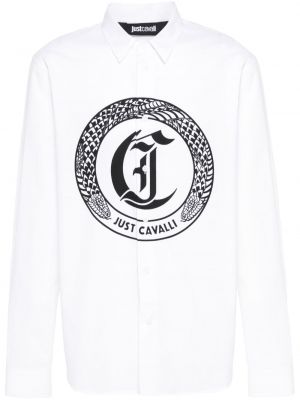 Košulja s printom sa zmijskim uzorkom Just Cavalli