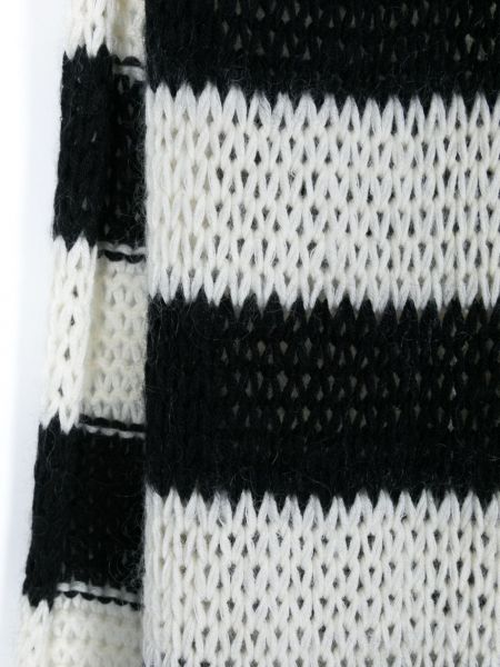 Echarpe en laine à rayures Saint Laurent