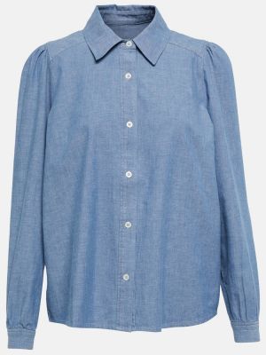 Rifľová košeľa A.p.c. modrá