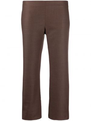 Μάλλινο παντελόνι με χαμηλή μέση Paloma Wool καφέ