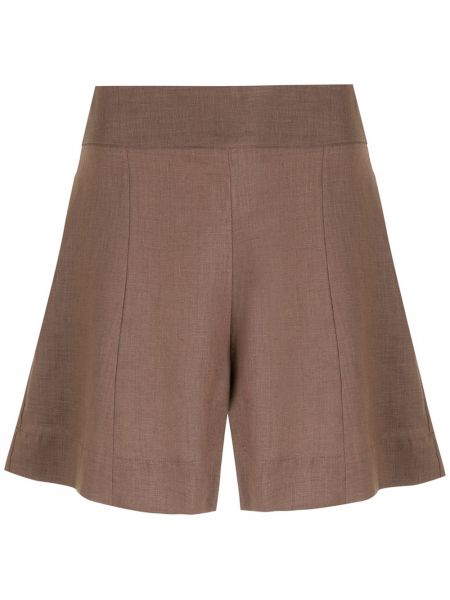 Pantalones cortos de cintura alta Piu Brand marrón