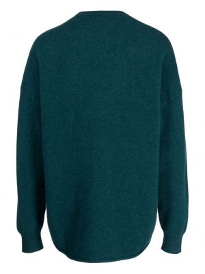 Sweter z kaszmiru z okrągłym dekoltem Extreme Cashmere zielony