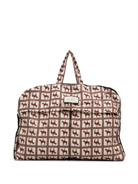 Τσάντα ταξιδιού με σχέδιο Gucci Pre-owned λευκό