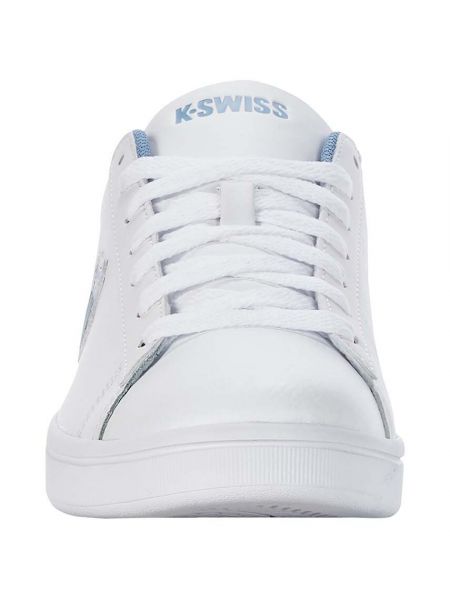 Sneakerși din piele K-swiss alb