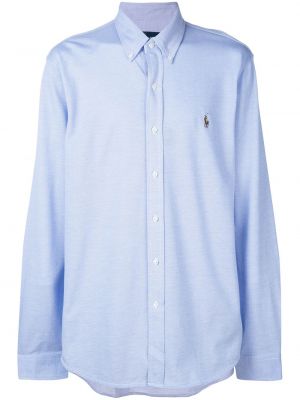 Daunen hemd mit stickerei Polo Ralph Lauren blau