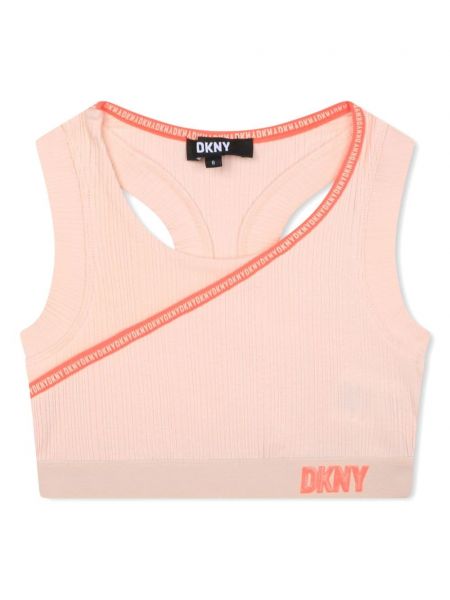 Crop top tytöille Dkny Kids pinkki