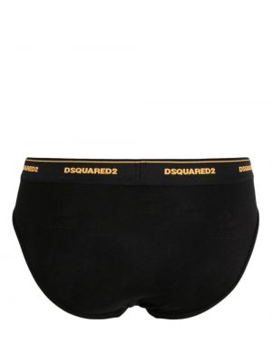 Bavlněné boxerky Dsquared2 černé