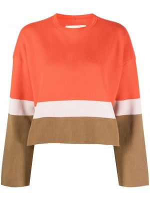 Crop top i stickad Emporio Armani orange