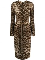Dolge obleke z leopardjim vzorcem