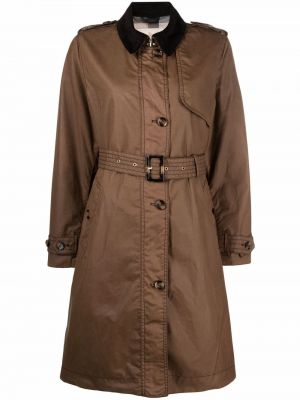 Пальто с поясом Barbour, коричневое