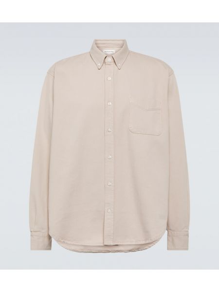 Camisa de algodón de algodón The Frankie Shop beige