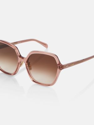 Oversized sluneční brýle Celine Eyewear růžové