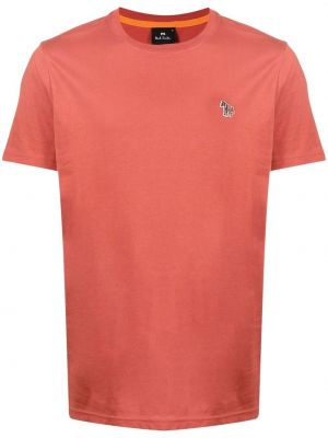 Sebra-trykk t-skjorte Ps Paul Smith oransje