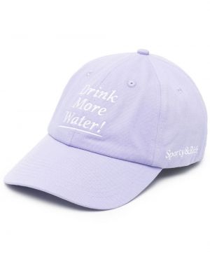Siuvinėtas kepurė su snapeliu Sporty & Rich violetinė