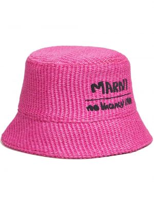 Плетена шапка бродирана Marni