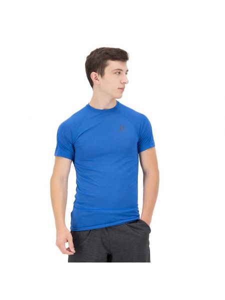 Беговая футболка с коротким рукавом Salomon синяя