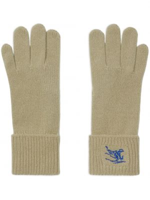 Mănuși cu broderie tricotate Burberry