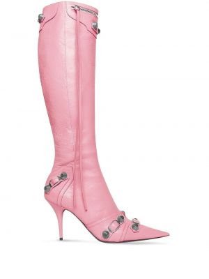 Stivali a punta appuntita Balenciaga rosa