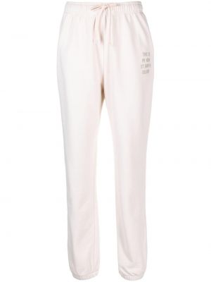 Spodnie sportowe z nadrukiem Mc2 Saint Barth białe