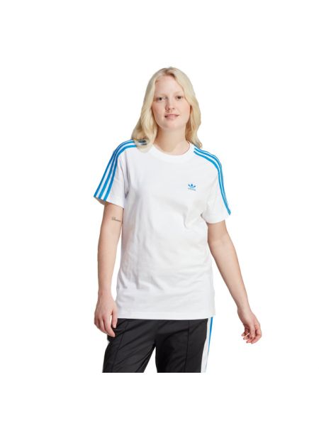T-shirt con stampa Adidas bianco