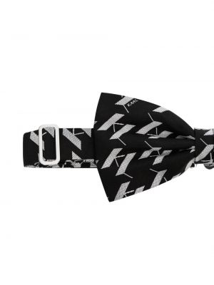 Jedwabny krawat z kokardką Karl Lagerfeld