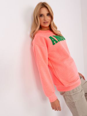 Bluza z kapturem oversize Fashionhunters różowa