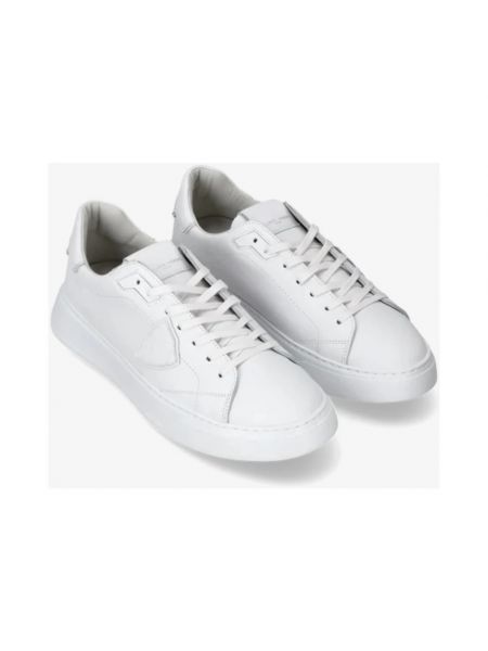 Sneakersy skórzane Philippe Model białe