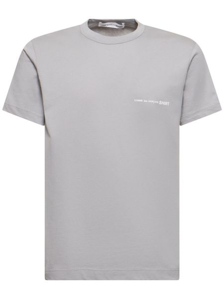 Kokvilnas t-krekls Comme Des Garçons Shirt pelēks