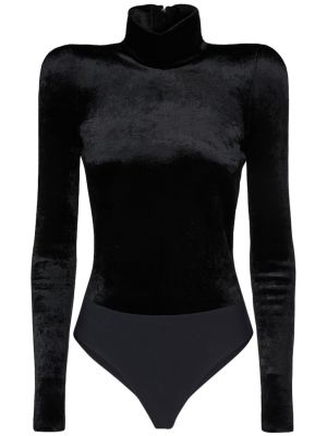 Body din viscoză Balenciaga negru