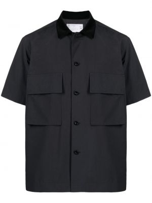 Košile s knoflíky Sacai černá