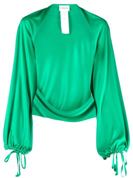 Bluza z draperijo P.a.r.o.s.h. zelena