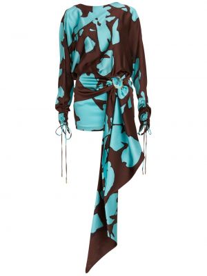 Obleka s potiskom z abstraktnimi vzorci Silvia Tcherassi