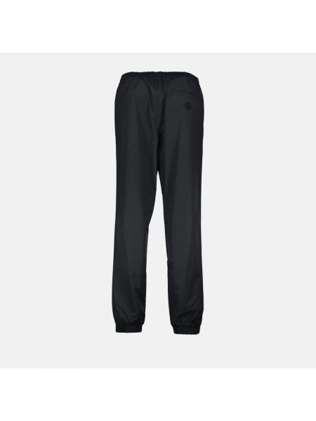 Pantaloni di nylon di cotone Moncler nero