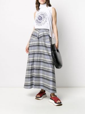 Długa spódnica w paski Yohji Yamamoto Pre-owned
