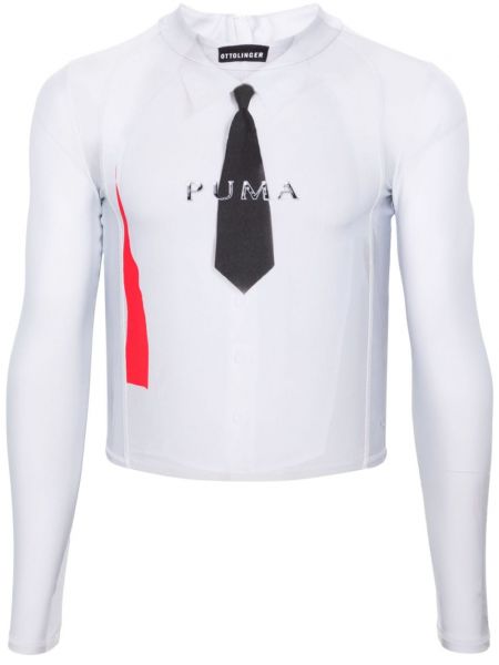Majica s printom Puma bijela