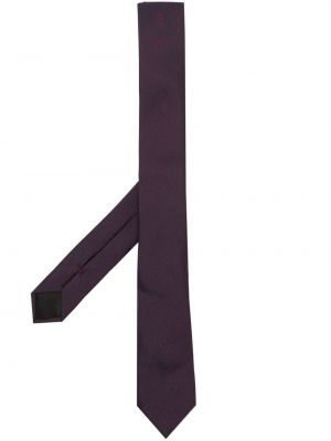 Selyem hímzett nyakkendő Givenchy lila