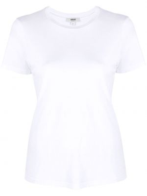 T-shirt con scollo tondo Agolde bianco