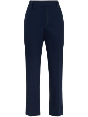 Ravne hlače Brunello Cucinelli modra