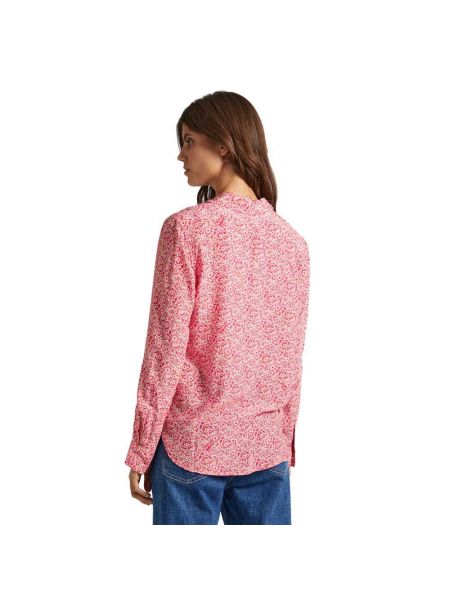 Джинсовая рубашка с длинным рукавом Pepe Jeans розовая