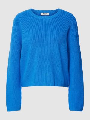Dzianinowy sweter Msch Copenhagen niebieski