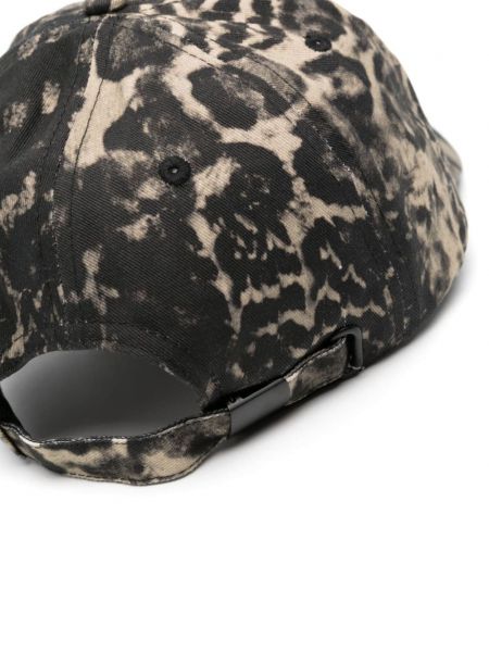 Raštuotas kepurė su snapeliu Versace Jeans Couture juoda