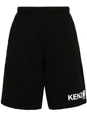 Bombažne kratke hlače s potiskom Kenzo